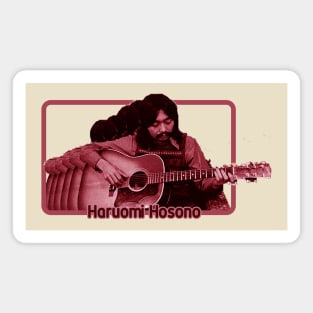 Haruomi Hosono Psychedelic Fan Design Magnet